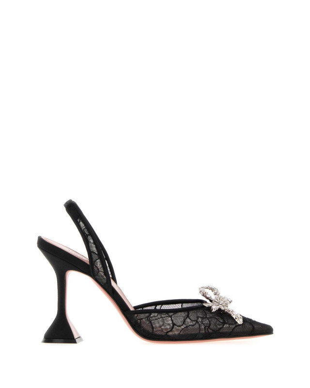 [Amina Muaddi] Pumps FW26 ROSIELACESLING95 BLACK