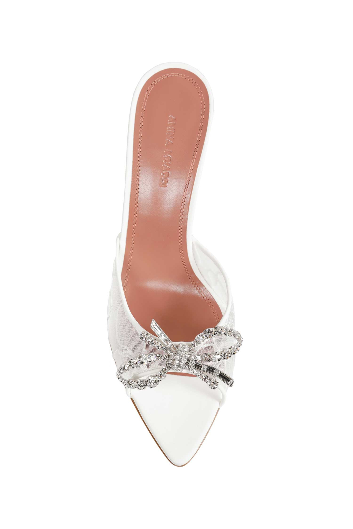 [Amina Muaddi] Sandals SS26 ROSIELACESLIPPER95IVORY