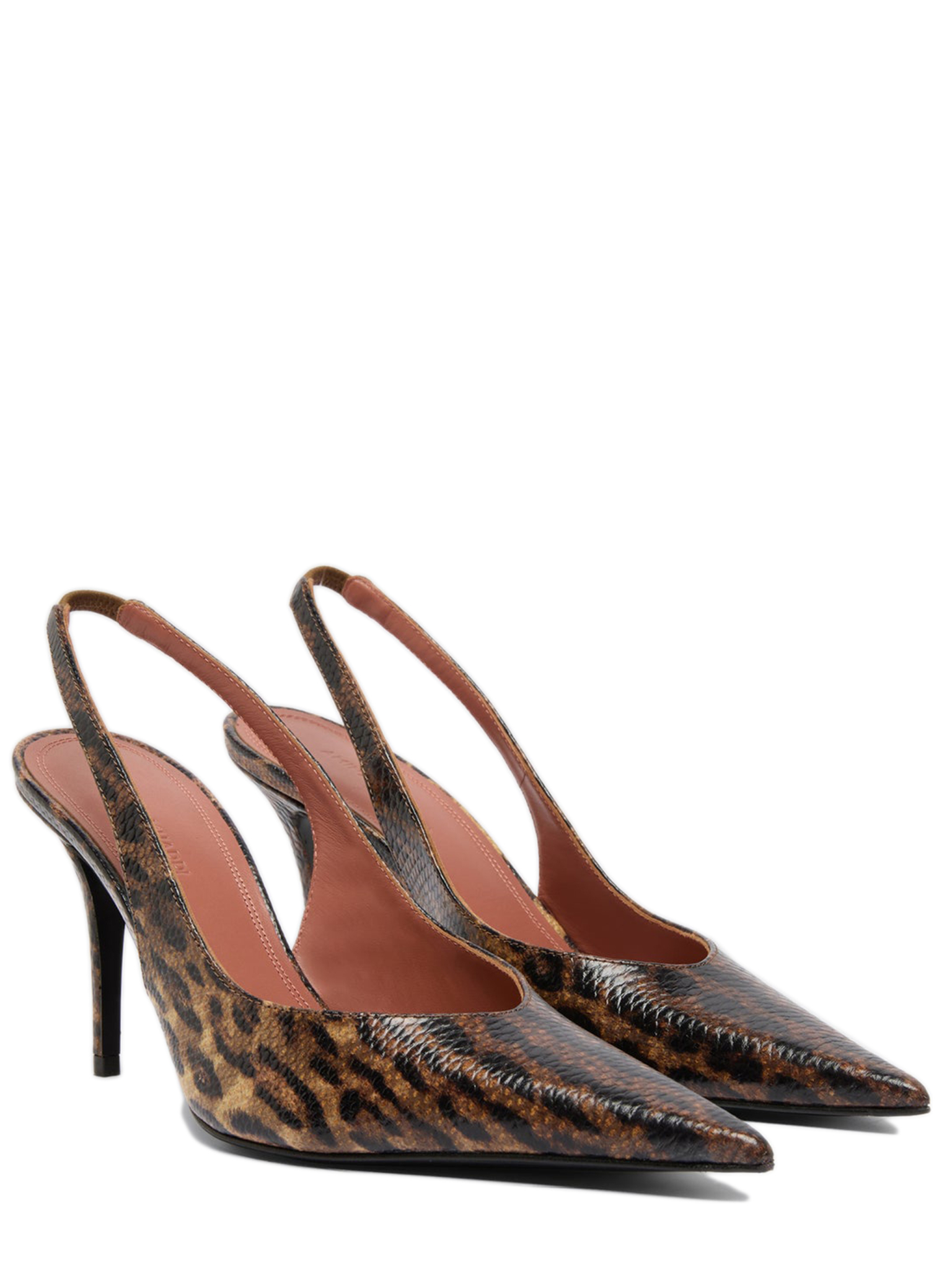 [Amina Muaddi] Pumps SS26 ANOKSLING90LEOPARDSNAKE