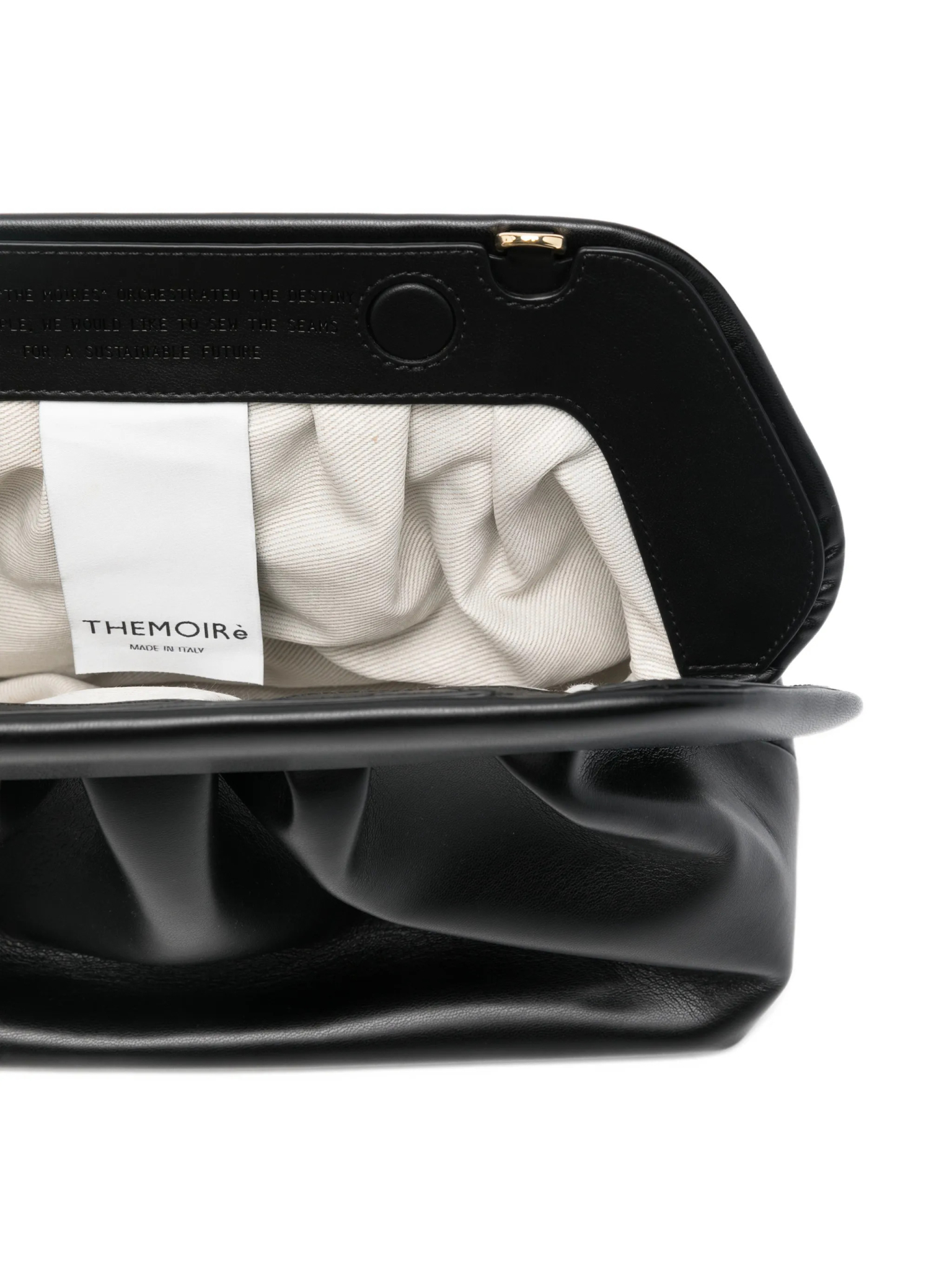 [Themoire'] Clutch bag SS26 NS1WTMB00OOVF0303AJETBLACK