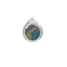 [Panconesi] Ring SS26 S26-FG002-S_BRASSAZUREAGATE