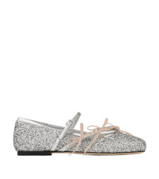 [Jimmy Choo] Flat shoes SS26 LOLIBALLERINABQLSILVER/MACARON