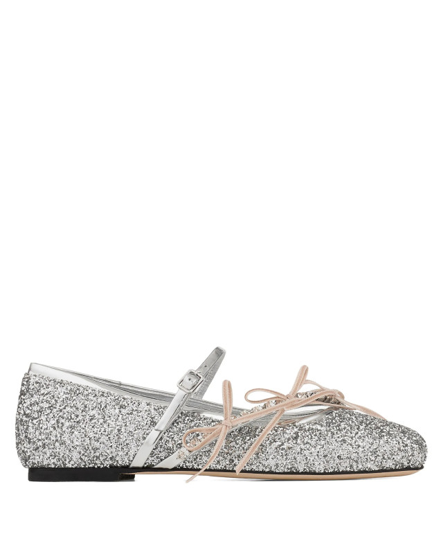 [Jimmy Choo] Flat shoes SS26 LOLIBALLERINABQLSILVER/MACARON