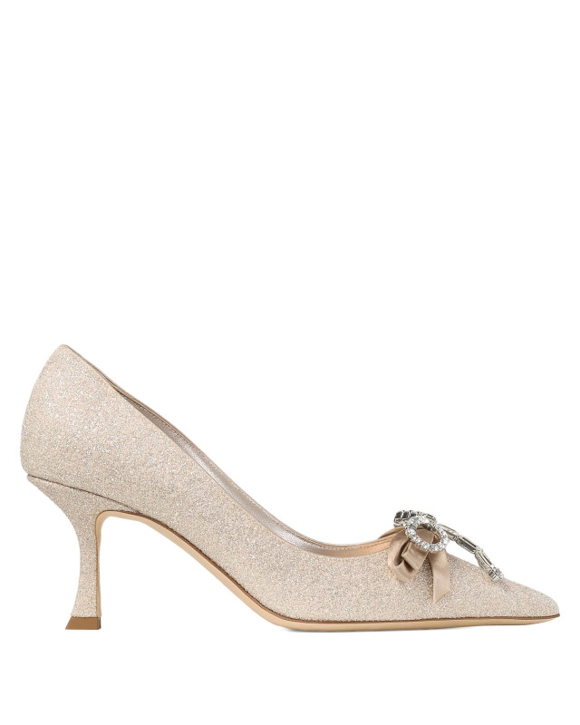 [Jimmy Choo] Pumps SS26 AURIA70HGQLIGHT SOFT GOLD/CRYSTAL