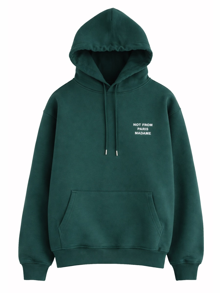 [DROLE DE MONSIEUR] Hoodie SS26 HO162_CO127DARKGREEN