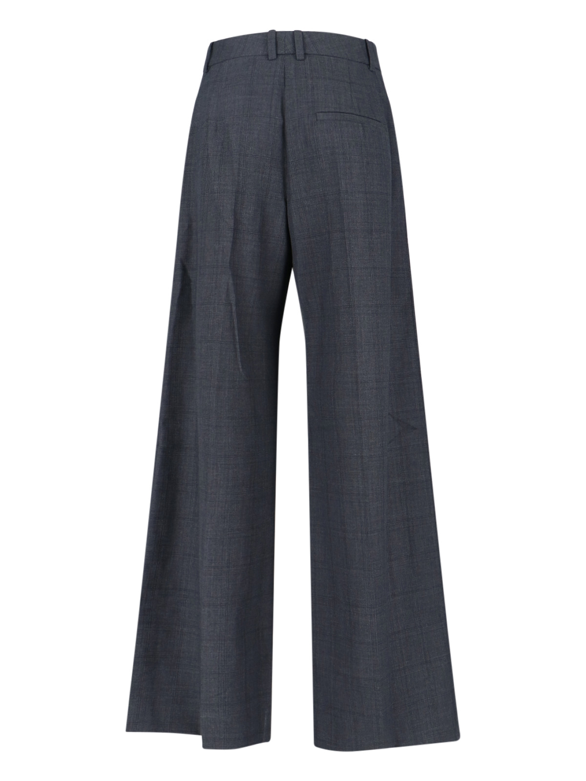 [THE FRANKIE SHOP] Trousers FW25 BRICKELL PLAID TROUSERSDARK GREY