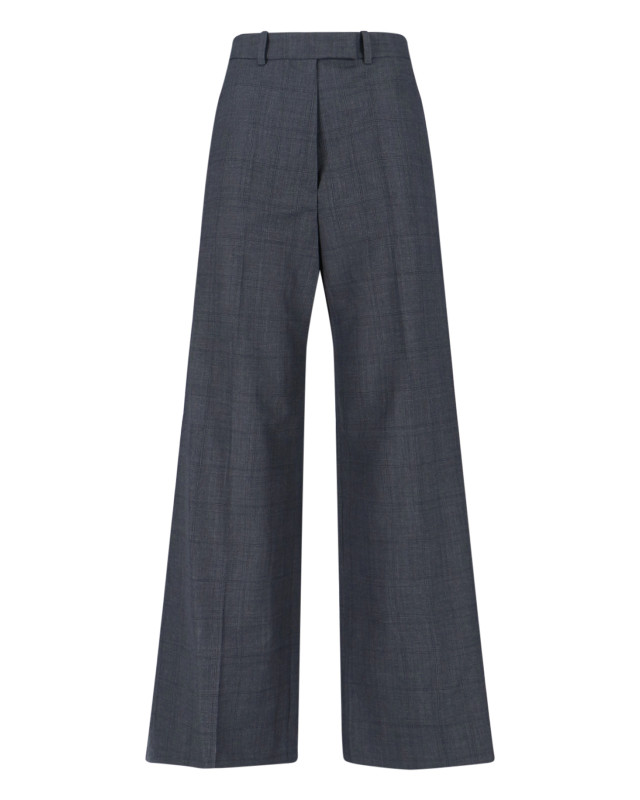 [THE FRANKIE SHOP] Trousers FW25 BRICKELL PLAID TROUSERSDARK GREY