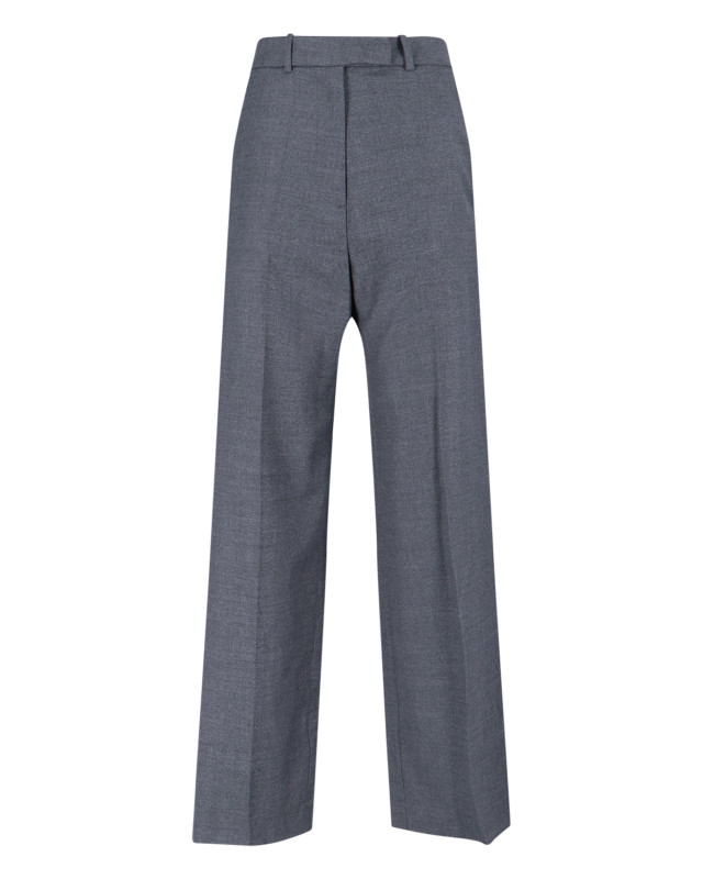 [THE FRANKIE SHOP] Trousers FW25 BRICKELL FLANNEL TROUSERSGREY MELANGE