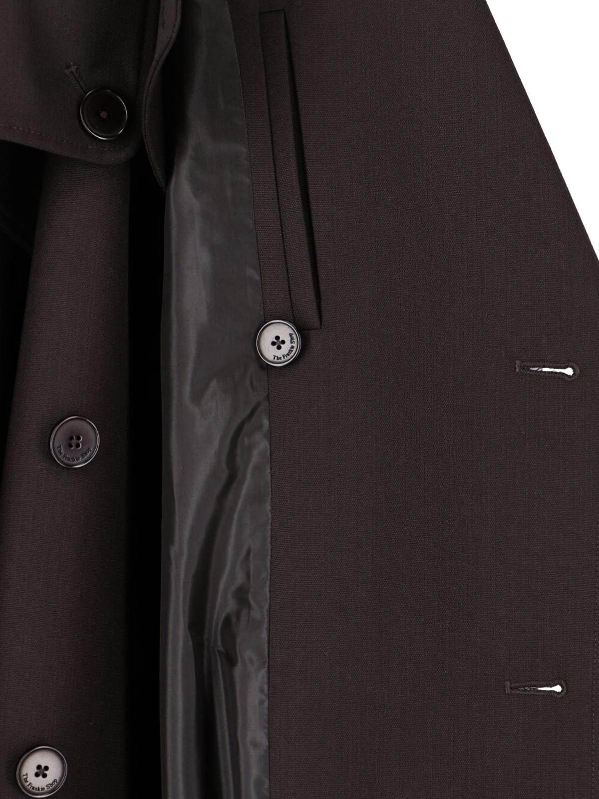 [THE FRANKIE SHOP] Coat SS26 DURSLEY TAILORED TRENCH COATBROWN