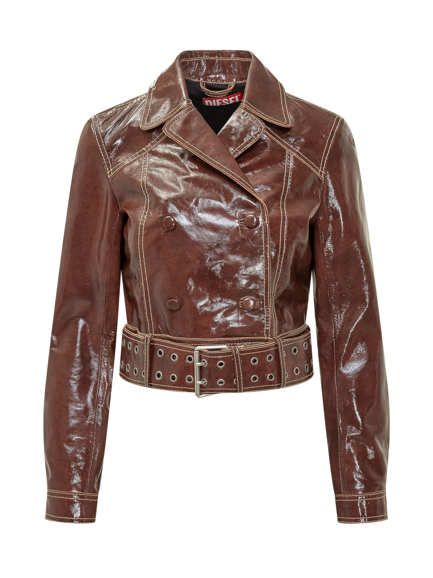 [Diesel] Leather Jacket FW26 A221670SIBQ 77Q
