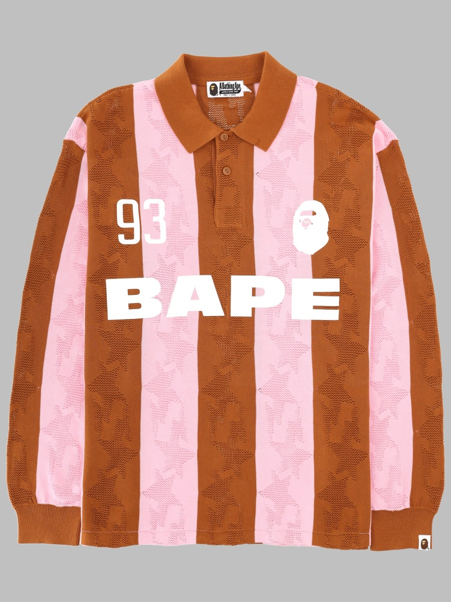 [A BATHING APE] T-shirts Long Sleeve SS26 001LTM301311M_BEIGE