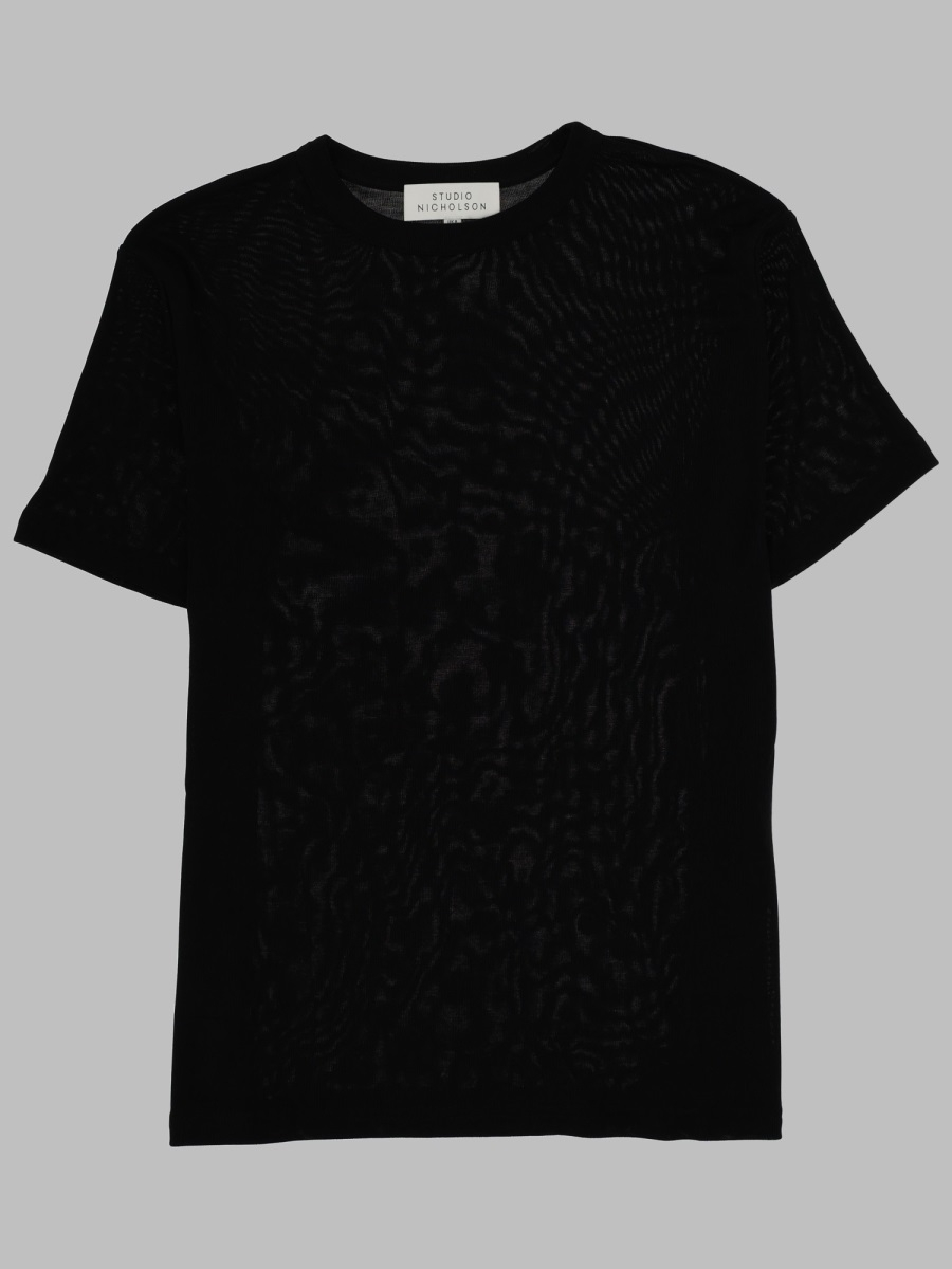[Studio Nicholson] T-shirts Short Sleeve SS26 RONDSNW-1385_BLACK