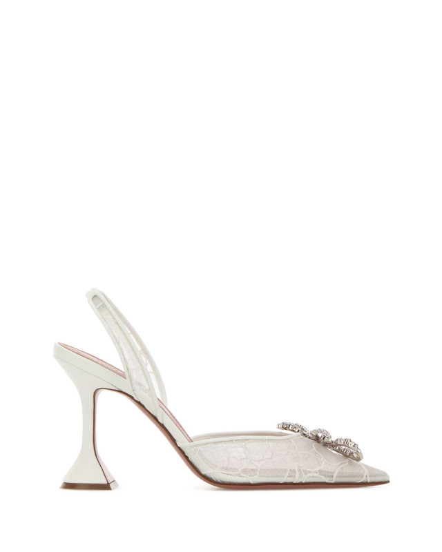 [Amina Muaddi] Pumps FW26 ROSIELACESLING95 IVORY