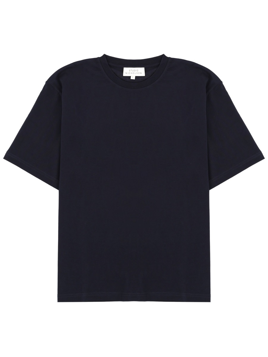 [Studio Nicholson] T-shirts Short Sleeve SS26 BRICSNM-1326_DARKESTNAVY