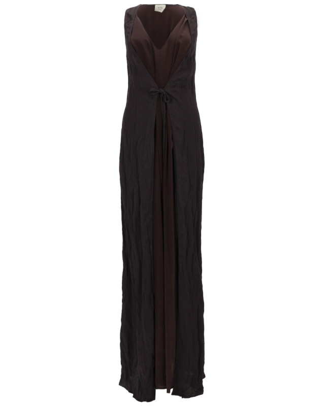 [Alysi] Sleeveless dress SS26 116334_P6204CHOCO