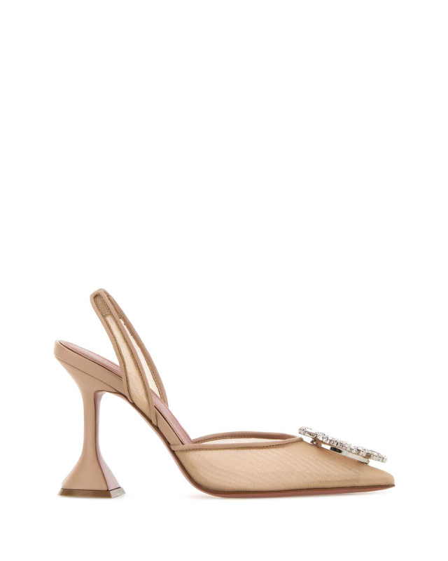 [Amina Muaddi] Pumps FW26 BEGUMMESHSLING95 BEIGE