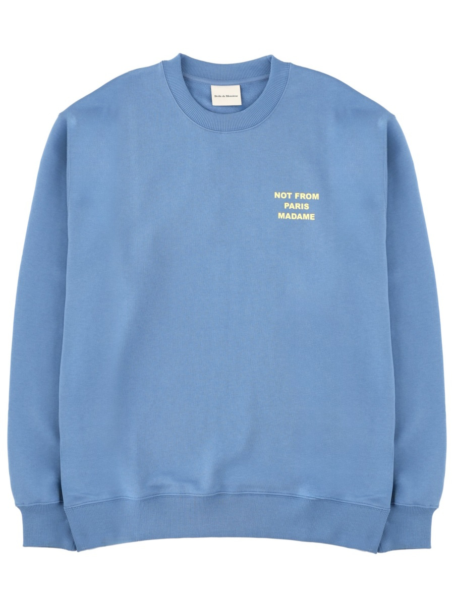 [DROLE DE MONSIEUR] Sweatshirt SS26 SW149_CO127ATLANTICBLUE