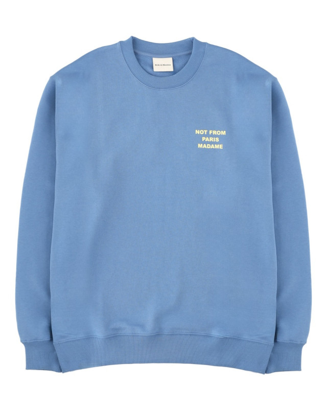 [DROLE DE MONSIEUR] Sweatshirt SS26 SW149_CO127ATLANTICBLUE
