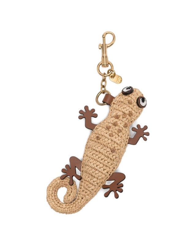 [Anya Hindmarch] Keyring SS26 203791NATURAL