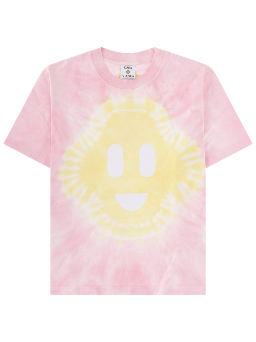 [Casablanca] T-shirts Short Sleeve SS26 W-SS26-JTS-046_02TIEDYEPINK