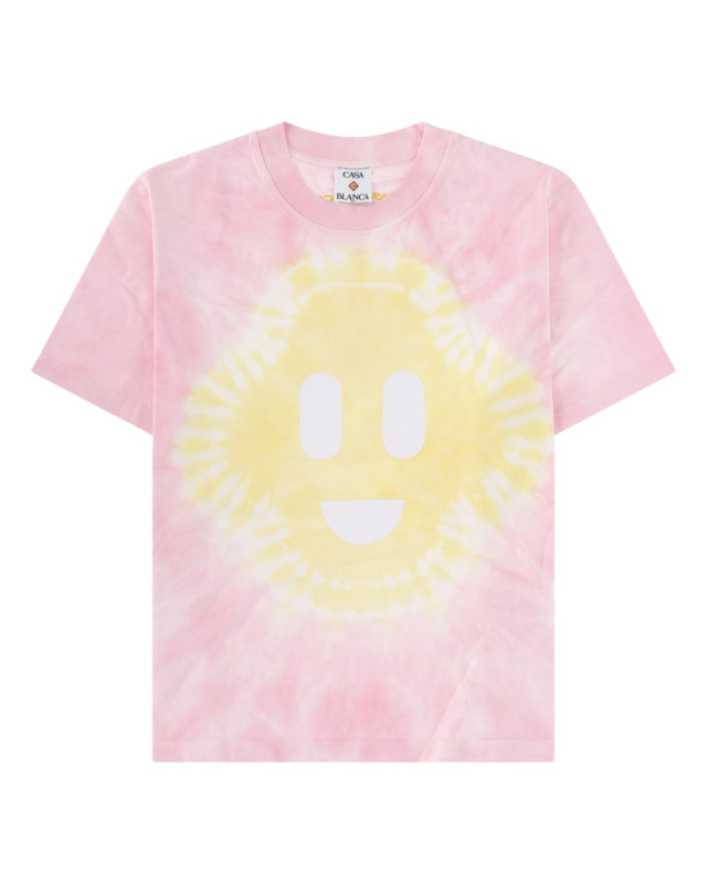 [Casablanca] T-shirts Short Sleeve SS26 W-SS26-JTS-046_02TIEDYEPINK