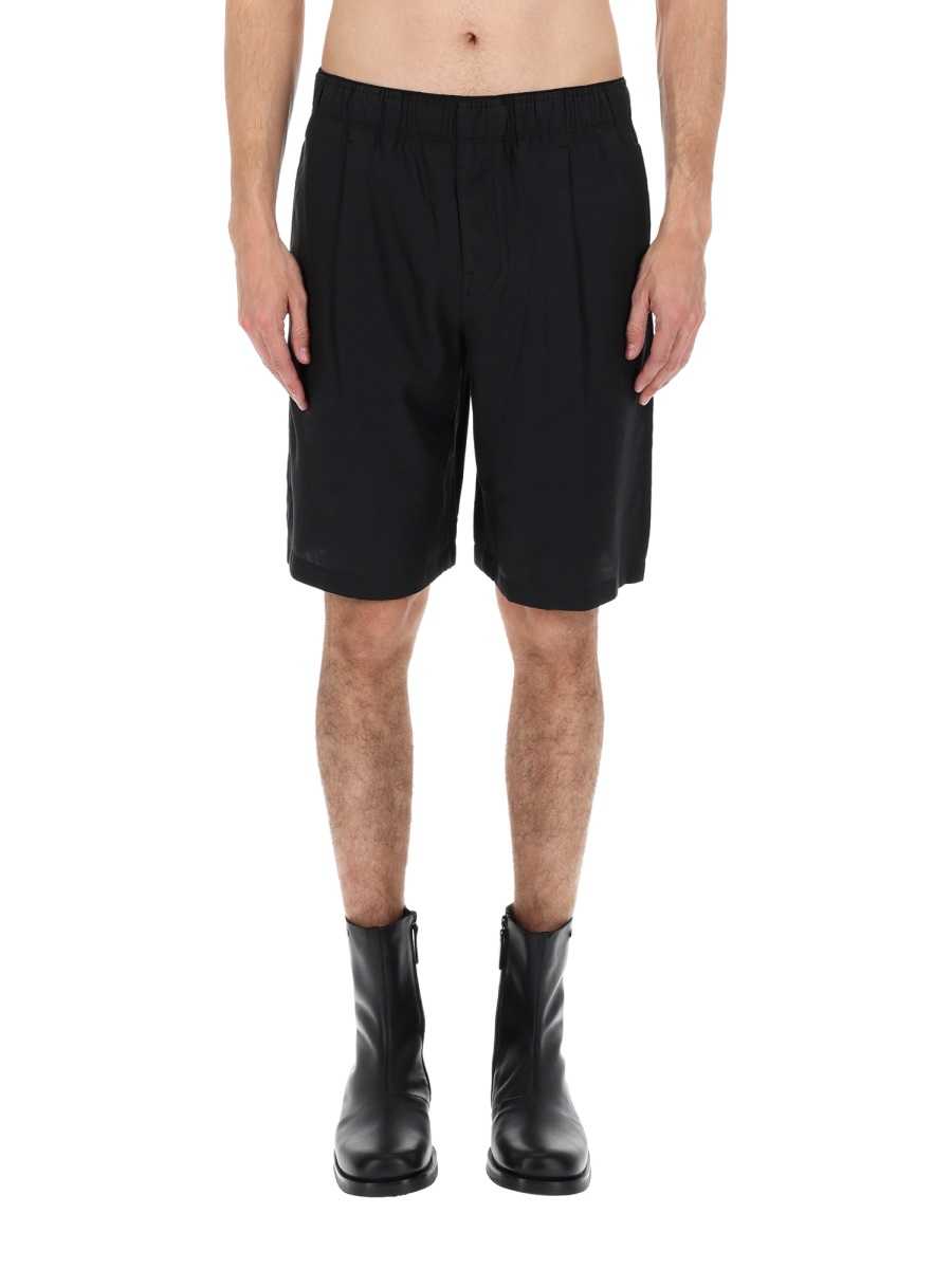 [Our Legacy] Shorts SS26 M2264LSB_STILLBLACKCALMCUPROCOTTON