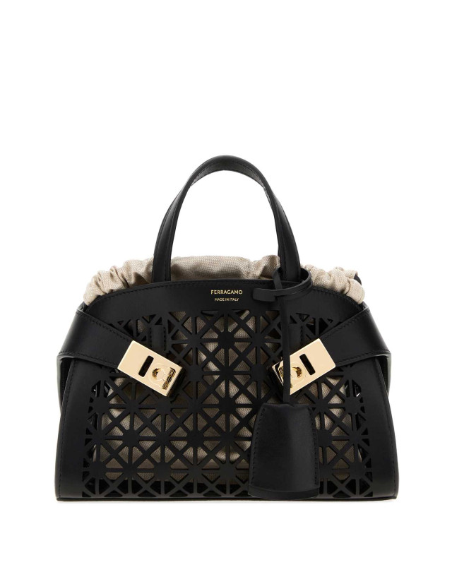 [Salvatore Ferragamo] Tote bag FW26 21A696793431 NERONATURALE