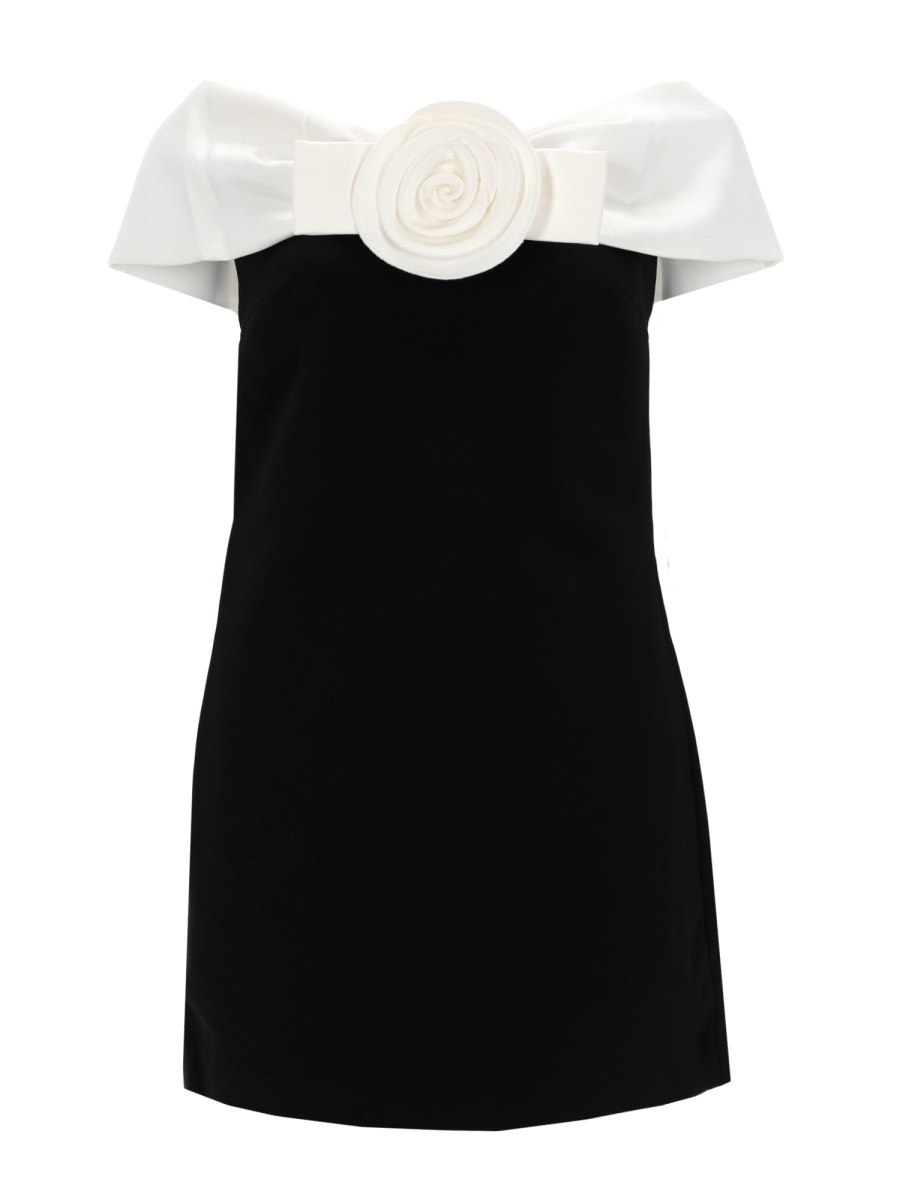 [Self-portrait] Short sleeve dress SS26 RS26-180S-B_BLACK