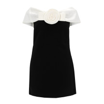 [Self-portrait] Short sleeve dress SS26 RS26-180S-B_BLACK