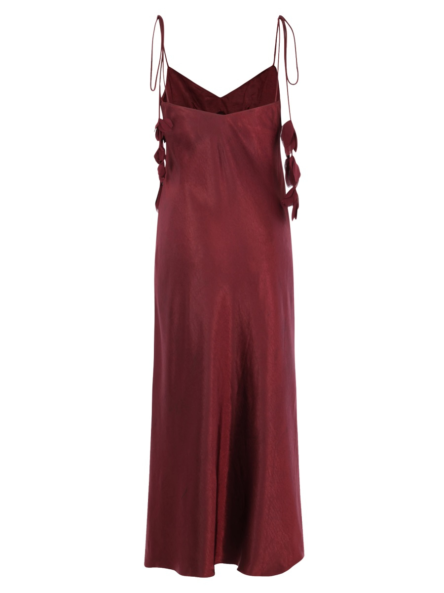 [Self-portrait] Sleeveless dress SS26 RS26-218M-BU_BURGUNDY