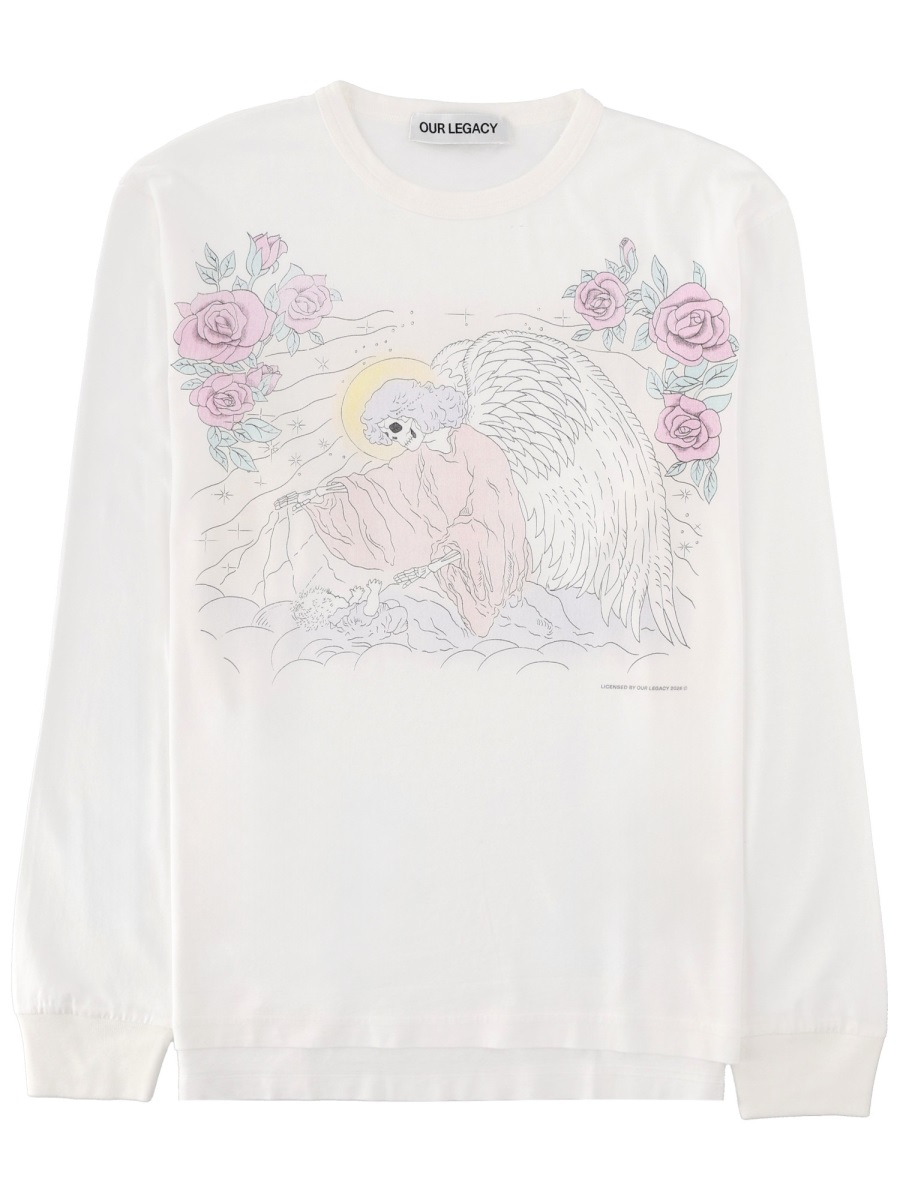 [Our Legacy] T-shirts Long Sleeve SS26 M2266CFP_FAREWELLPRINT
