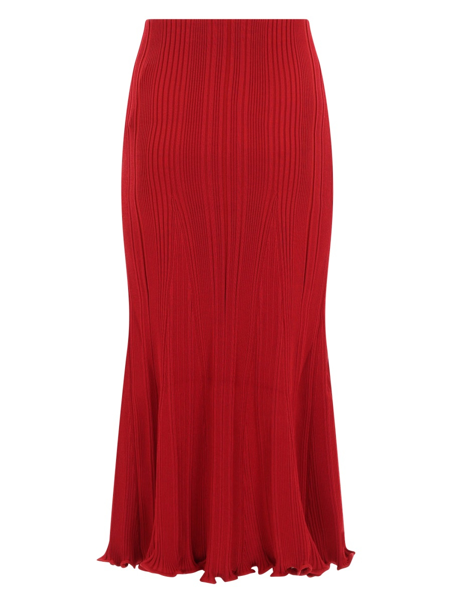 [Self-portrait] Long skirt SS26 RS26-555MSK-R_RED
