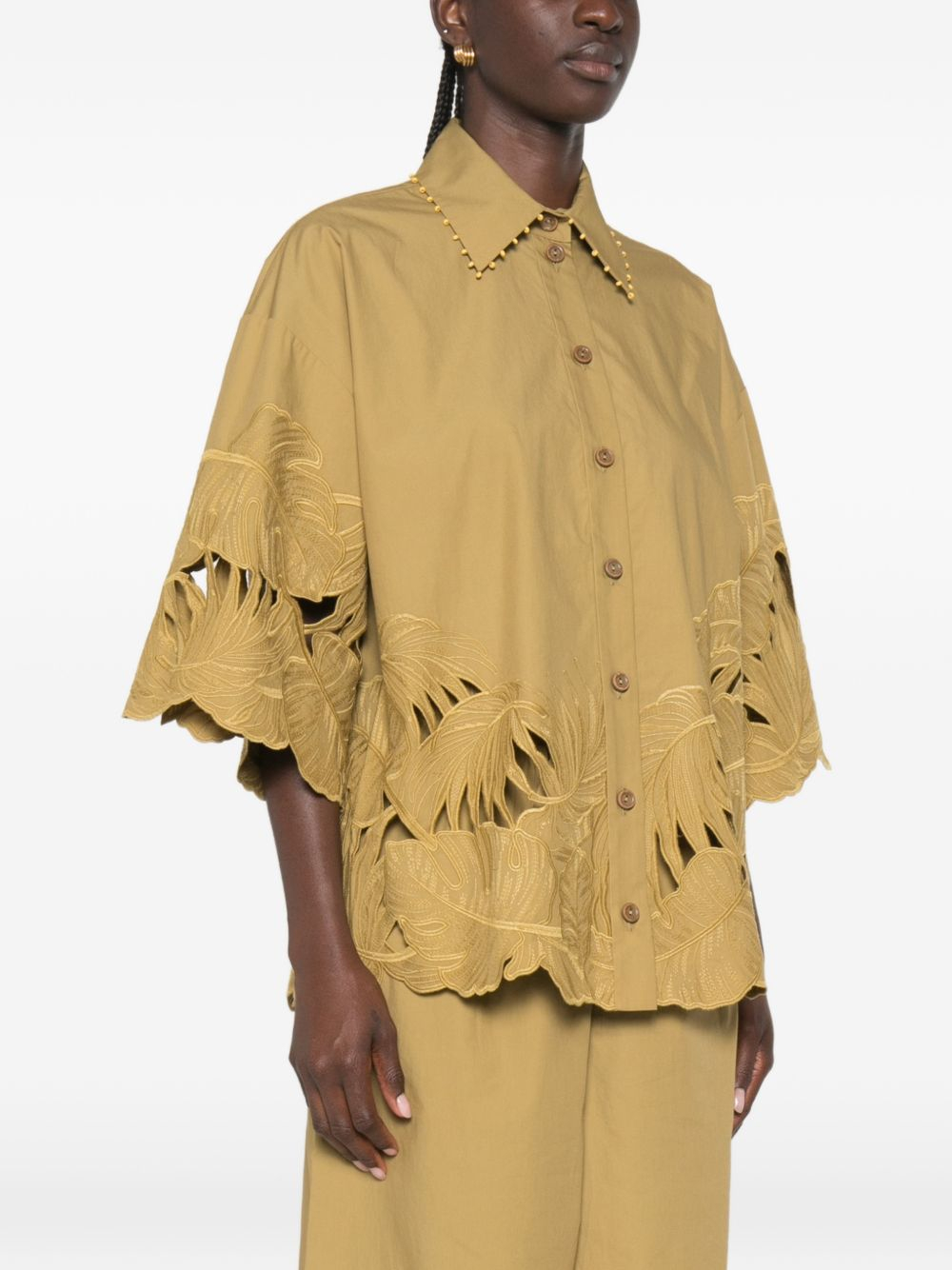 [Zimmermann] Shirts Short Sleeve FW26 7543TSS263MOSS