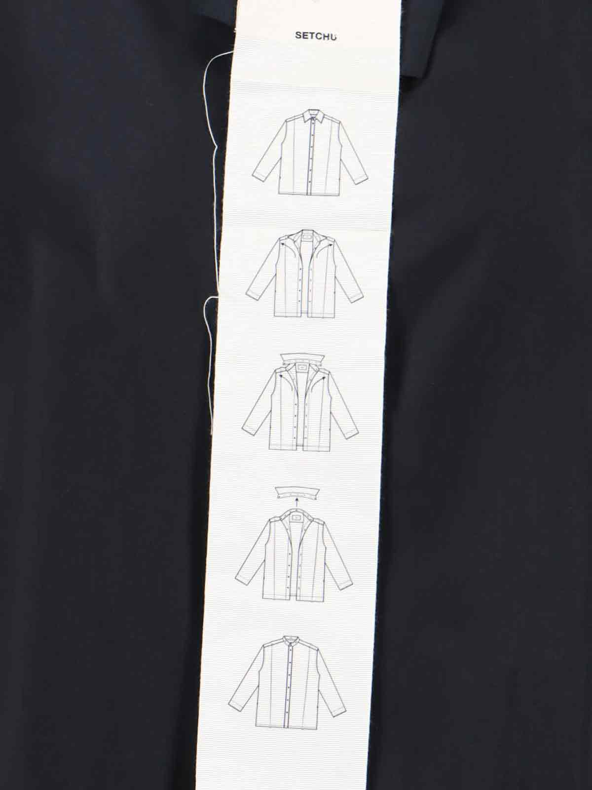 [SETCHU] Shirts Long Sleeve FW25 U001H001P001BLACK