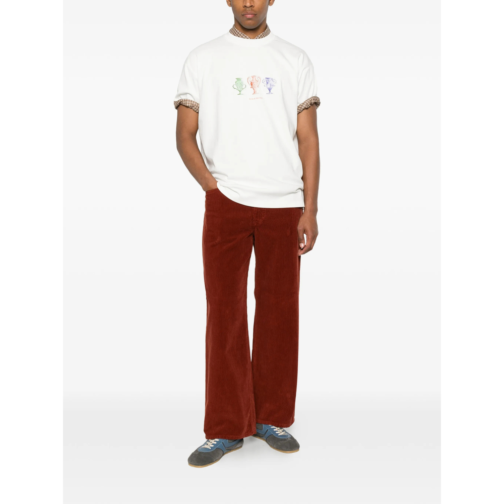 [DROLE DE MONSIEUR] T-shirts Short Sleeve FW26 L-TS336 CO002 OFFWH
