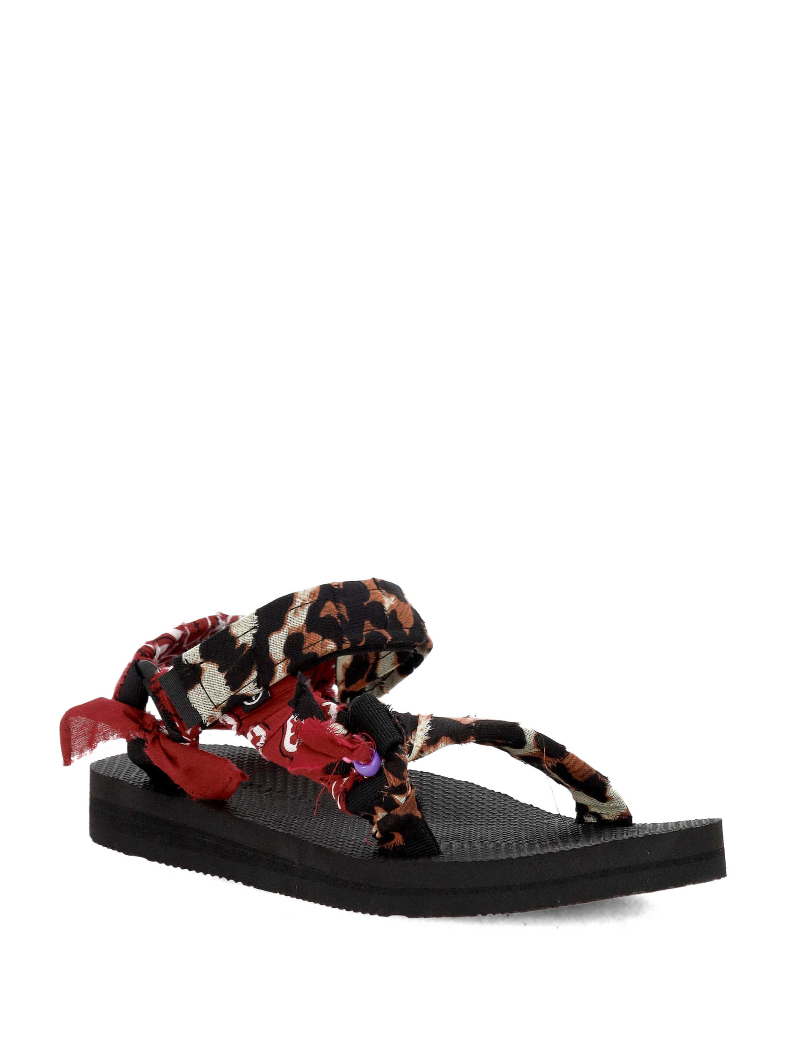[ARIZONA LOVE] Sandals SS26 TKLEOPARDBURGUNDYLEO BURGUNDY BANDANA