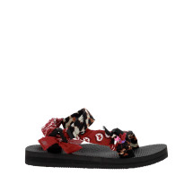 [ARIZONA LOVE] Sandals SS26 TKLEOPARDBURGUNDYLEO BURGUNDY BANDANA