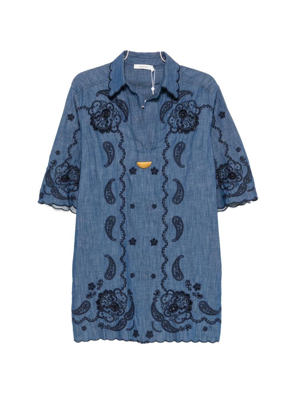 [Zimmermann] Long sleeve dress FW26 8359DSS261RWBLU