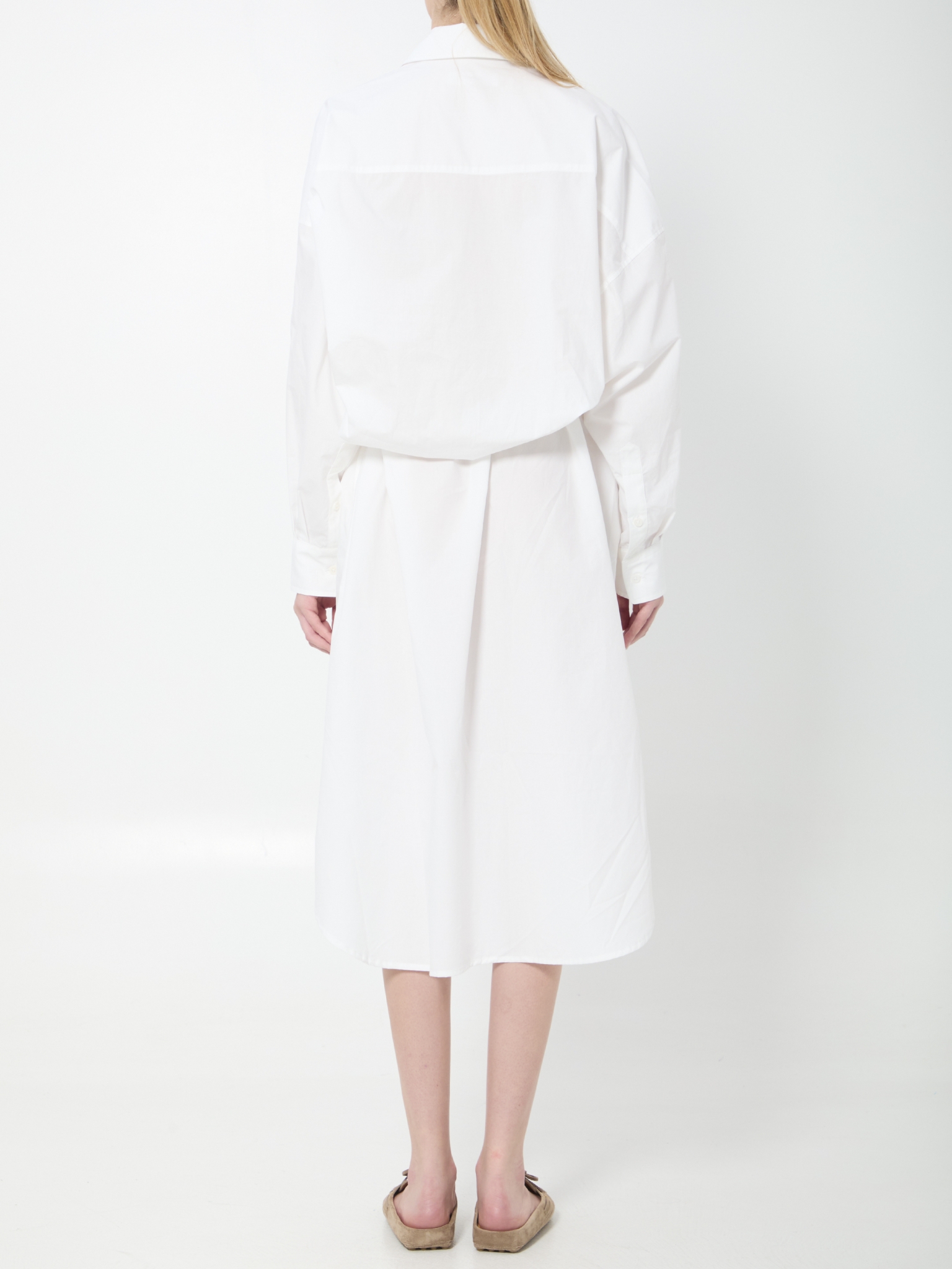 [THE FRANKIE SHOP] Long sleeve dress SS26 SDFS22061000__WHITE