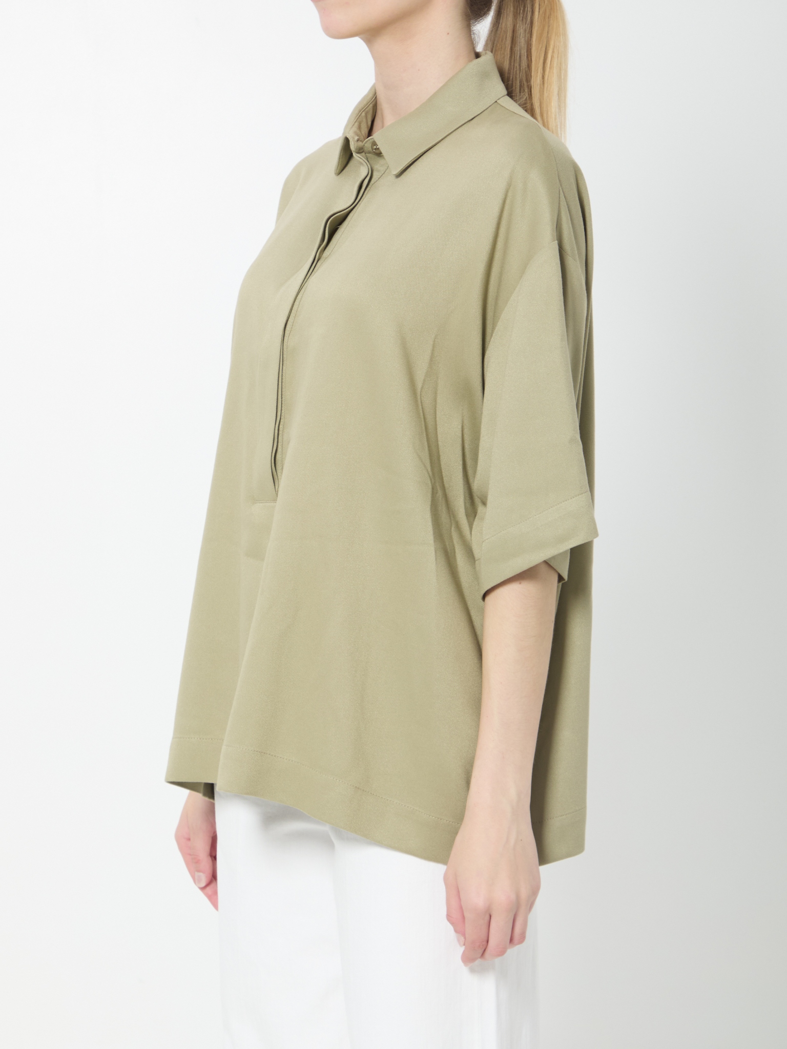 [THE FRANKIE SHOP] Shirts Short Sleeve SS26 POFS22018430__SAGE