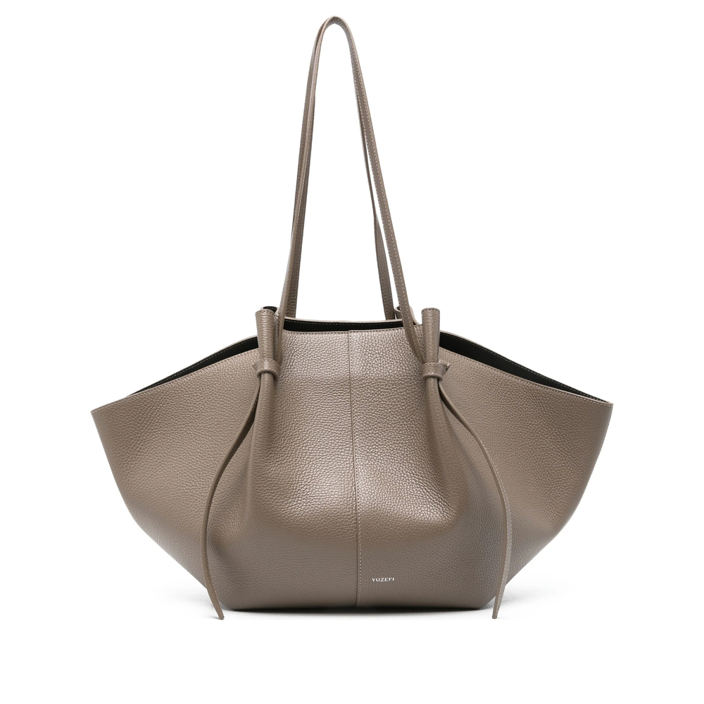 [YUZEFI] Shoulder bag FW26 LARGE MOCHI LEATHER TAUPE