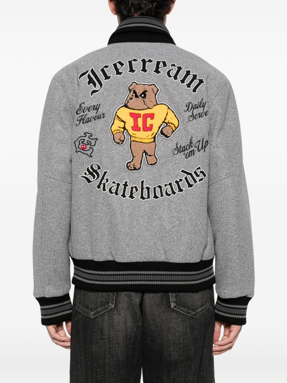[ICECREAM] Bomber Jacket SS26 IC25402GREY