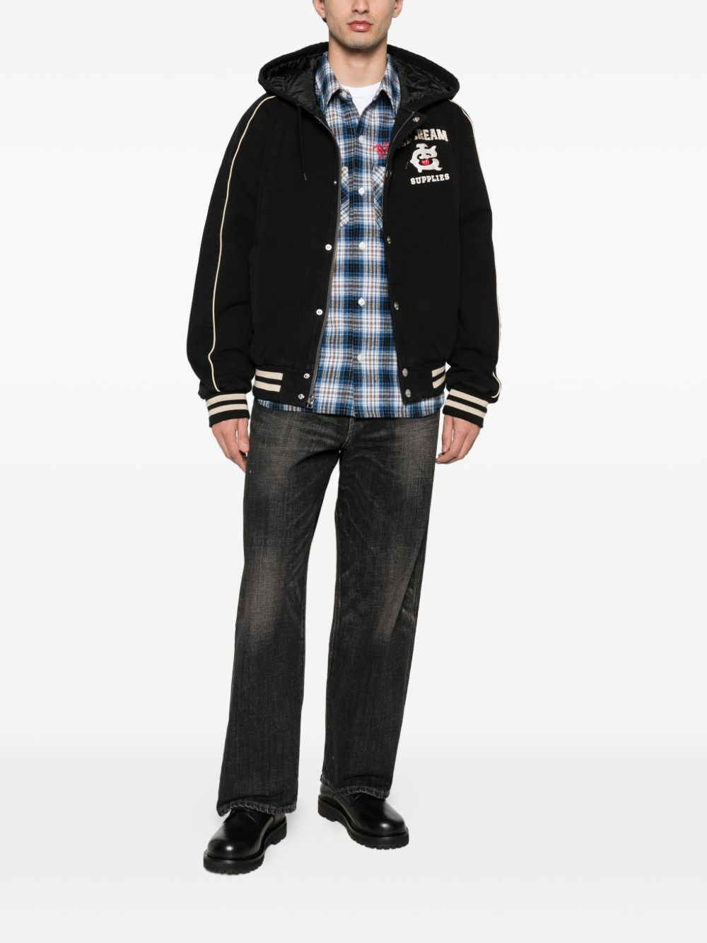 [ICECREAM] Bomber Jacket SS26 IC25401WASHEDBLACK