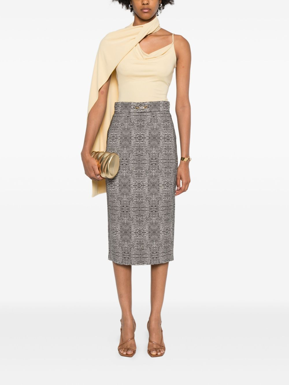 [ELISABETTA FRANCHI] Midi skirt FW25 GO14157E2110