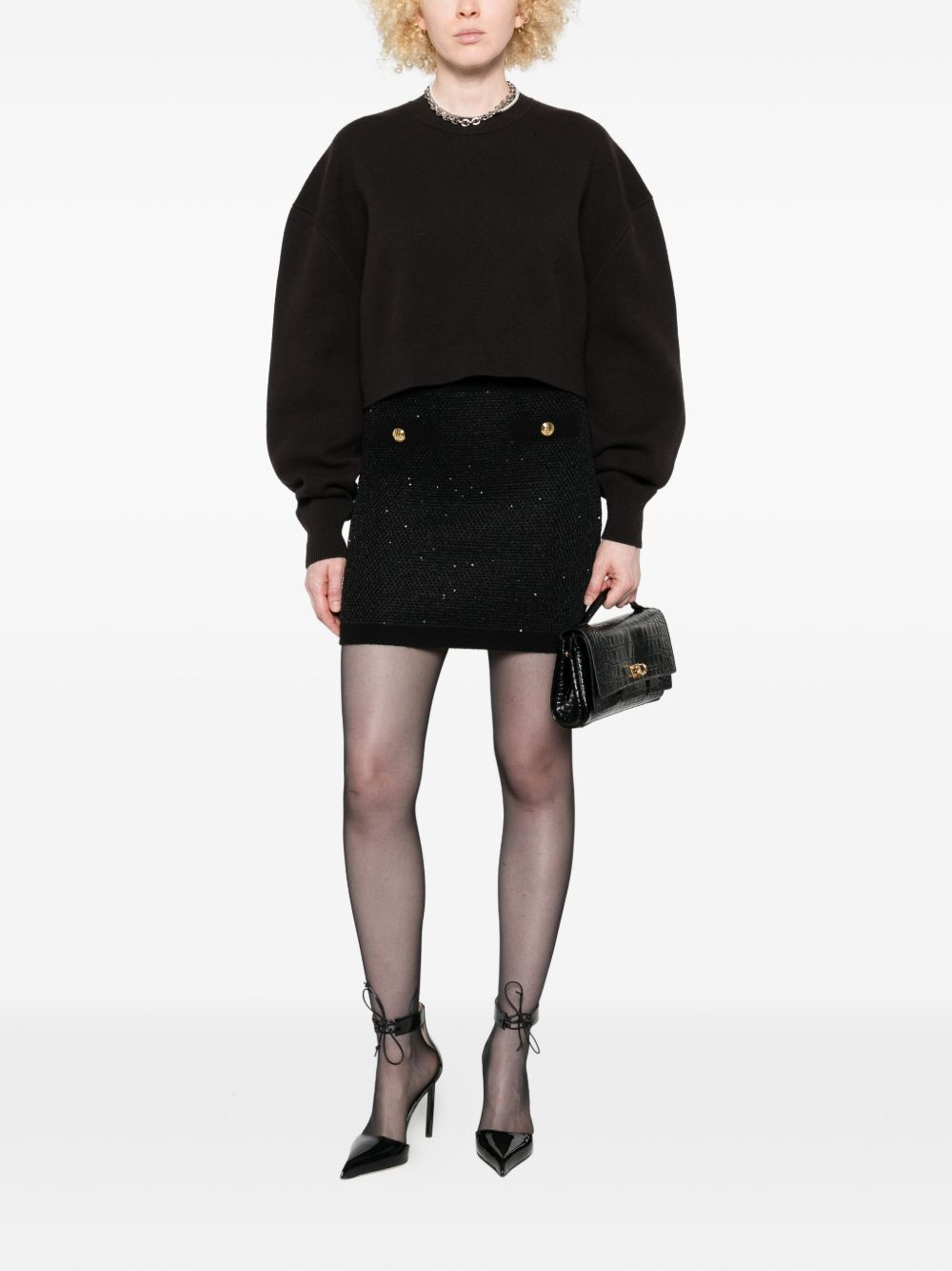 [ELISABETTA FRANCHI] Midi skirt FW25 GK23T57E2110