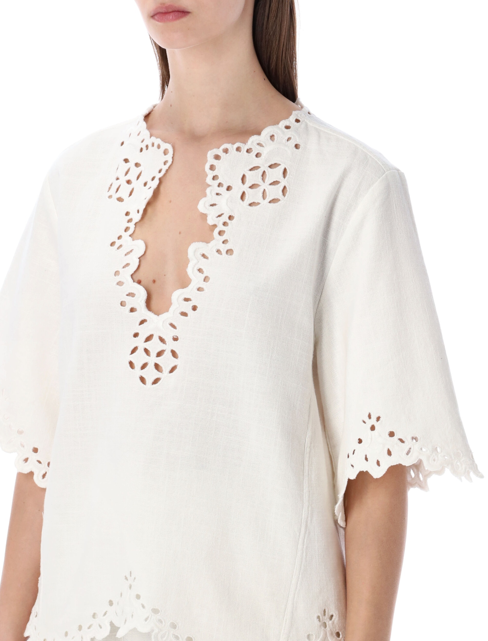 [Marant Etoile] Shirts Short Sleeve SS26 HT0586FBD1J04E20WH