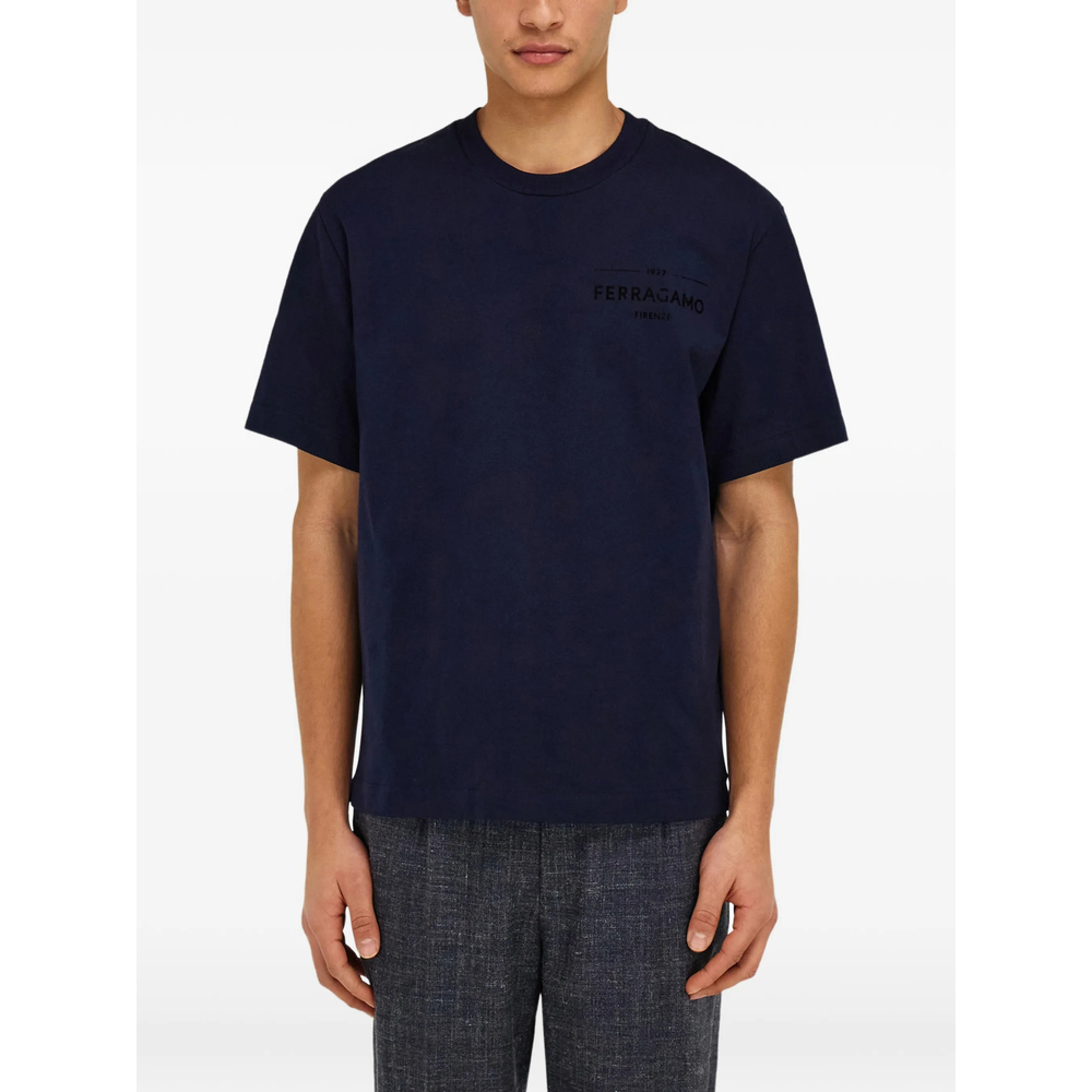[Ferragamo] T-shirts FW26 145920 0796592 BLU