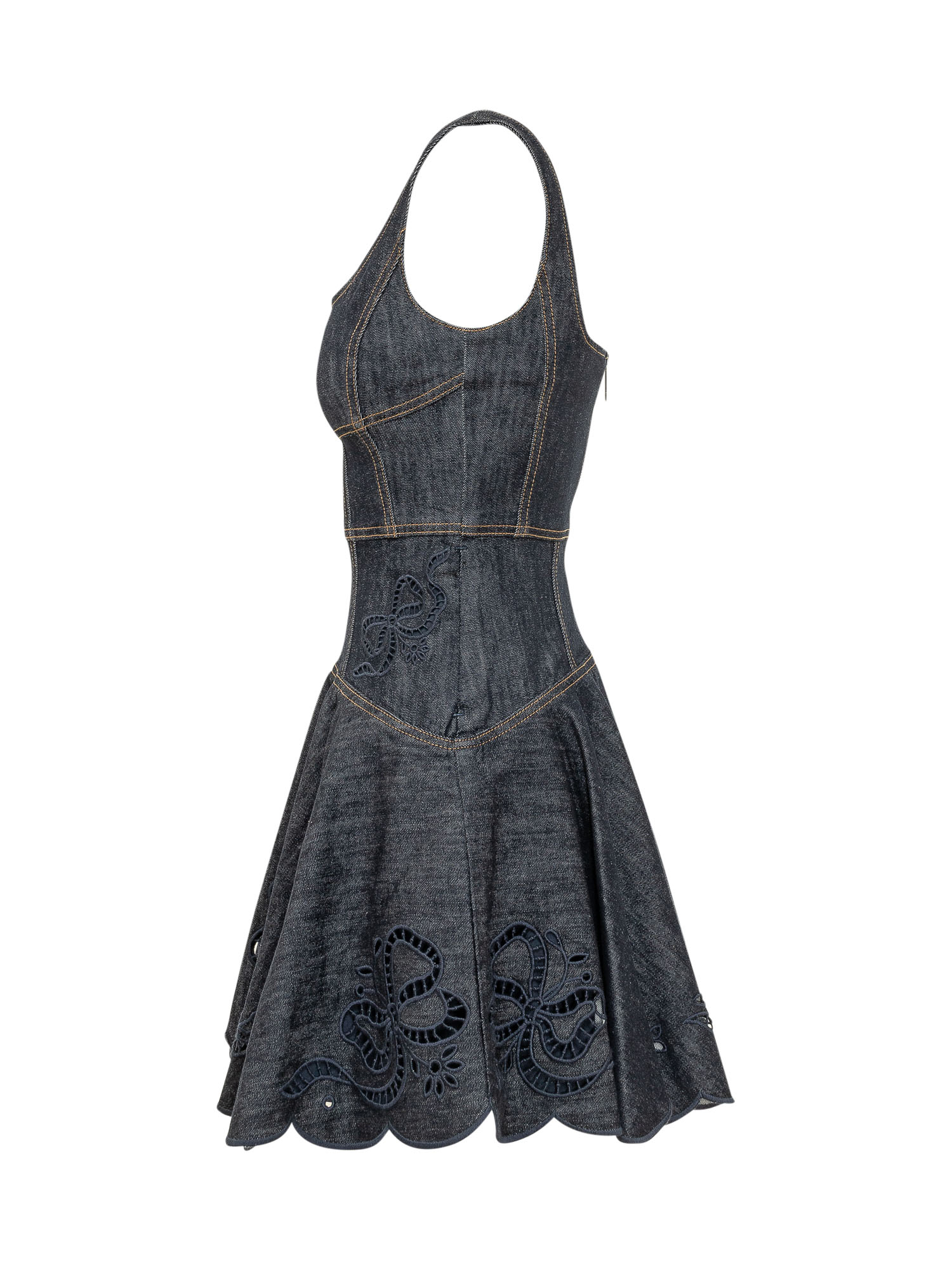 [Self-portrait] Sleeveless dress FW26 PF26806SBL BLUE