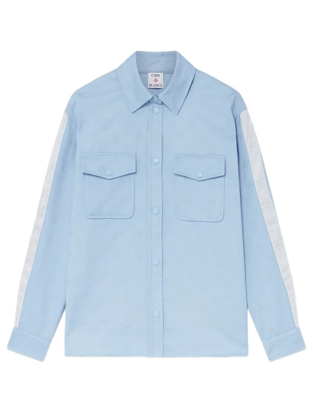 [Casablanca] Shirts Long Sleeve SS26 WSP26SH23701BLUE MONOGRAM