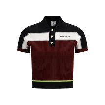[Casablanca] T-shirts Short Sleeve SS26 WSP26KW123301BURGUNDY